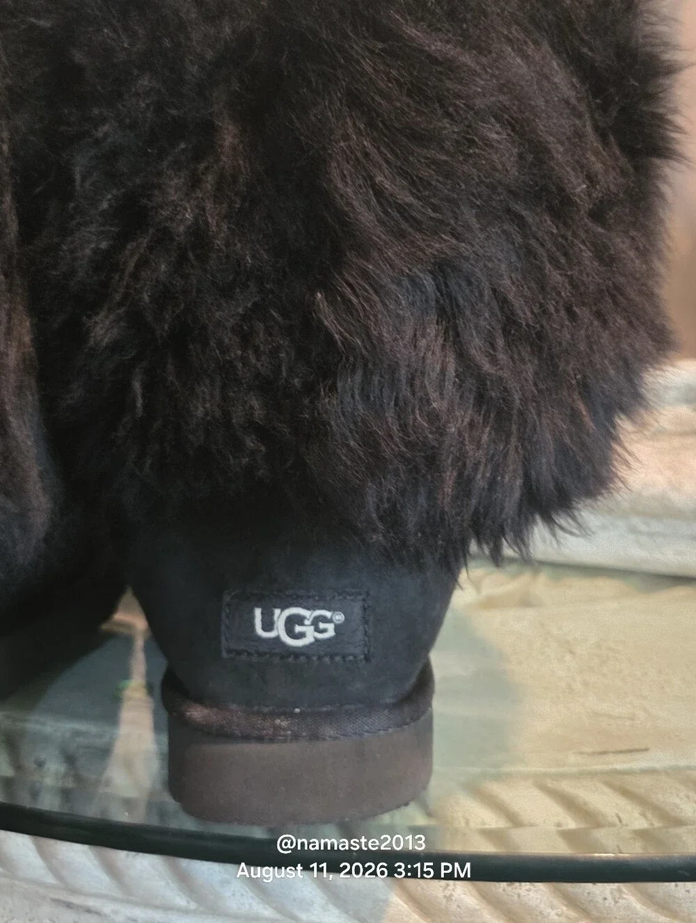 Ugg Sheepskin Cuff Boot Mongolian Fur Cuff Boot Designer Suede Shearling #806